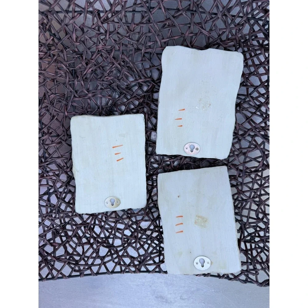 Vintage Cheri Blum 3D Wine Wall Plaques Set of 3 Merlot Chardonnay Sauvignon